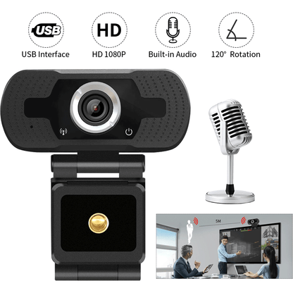 Camera Web 1080P, USB 2.0, FullHD, Trepied inclus In One IO0037