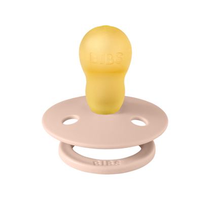 BIBS - Suzeta Colour Latex, tetina rotunda, 18 luni+-Blush