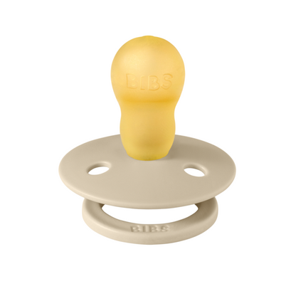 BIBS - Suzeta Colour Latex, tetina rotunda, 18 luni+-Vanilla