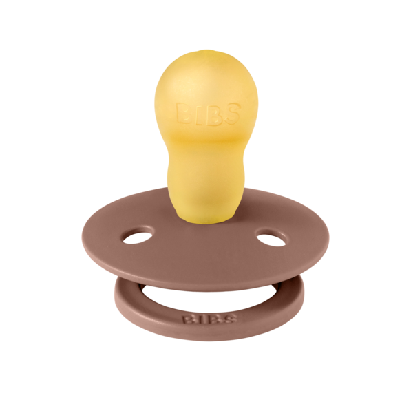 BIBS - Suzeta Colour Latex, tetina rotunda, 18 luni+-Woodchuck