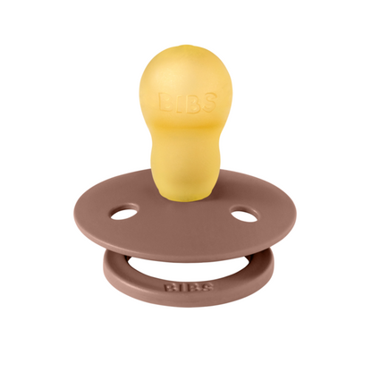 BIBS - Suzeta Colour Latex, tetina rotunda, 18 luni+-Woodchuck