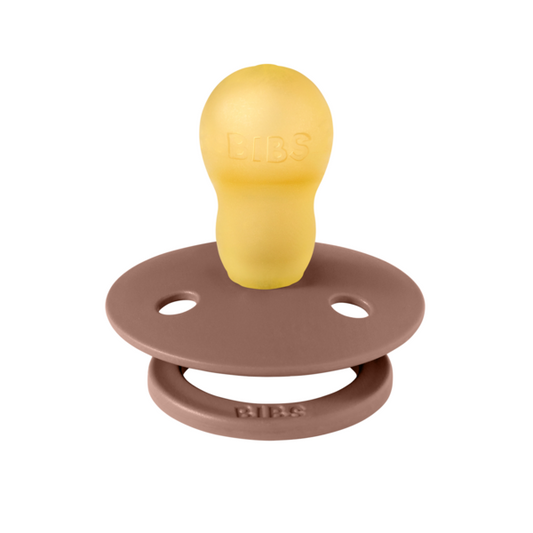 BIBS - Suzeta Colour Latex, tetina rotunda, 18 luni+-Woodchuck