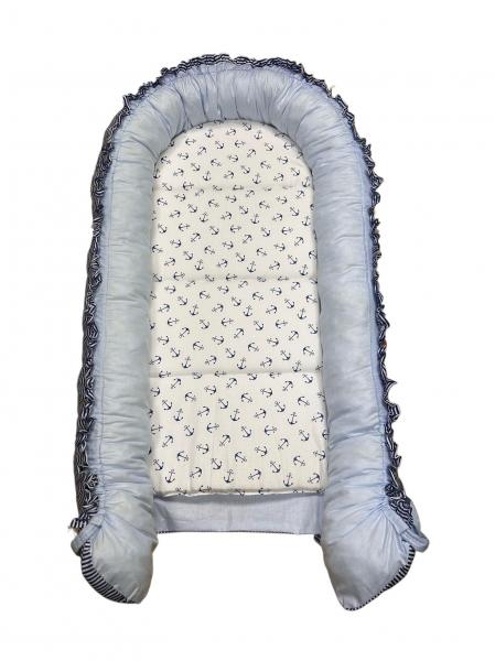 Cuib-Baby Nest My Kids Ancora Blue