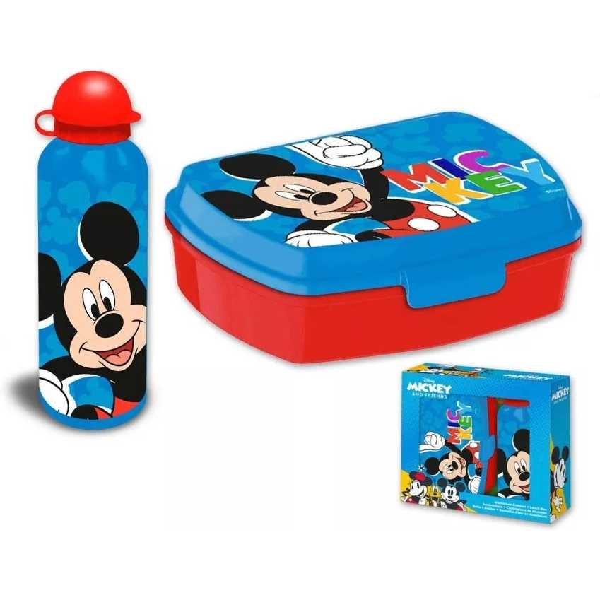 Set cutie sandwich si recipient lichide aluminiu 500ml Mickey Play SunCity EWA30007MK