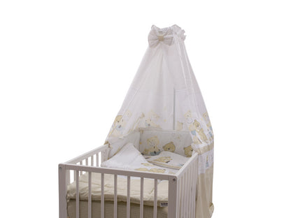 Lenjerie MyKids Teddy Play Bej 5 Piese M1 140x70 cm