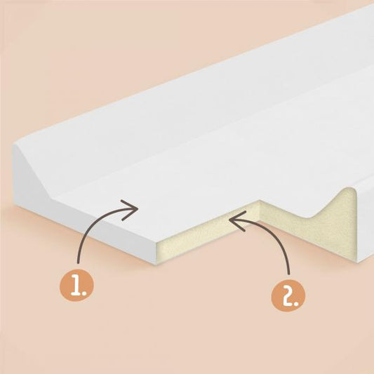 Saltea de infasat bebe moale 70x47,5 Klups 436 Walk in the Clouds Mint 