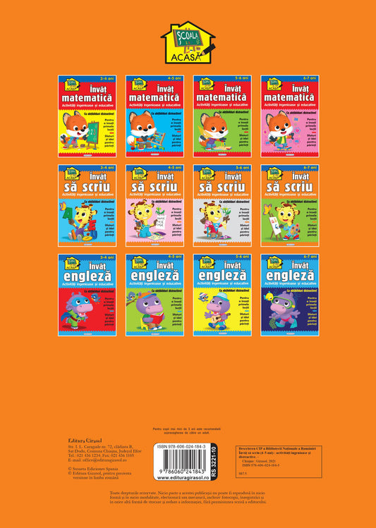 Scoala acasa - Invat sa scriu 4-5 ani