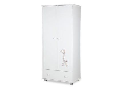 Dulap copii Klups SAFARI Giraffe Alb