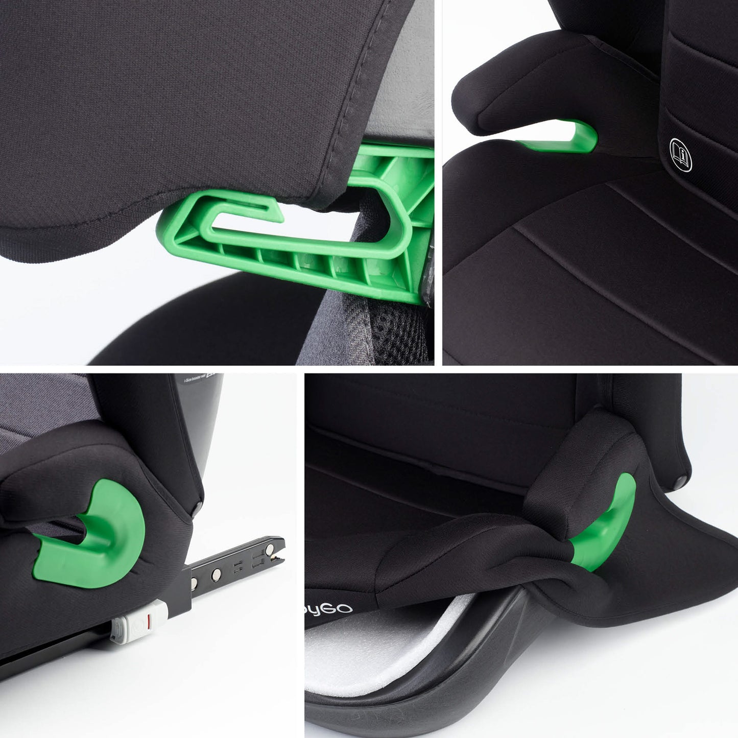 BabyGo - Scaun auto SafeChild2 Black, 100-150 cm, certificat R129