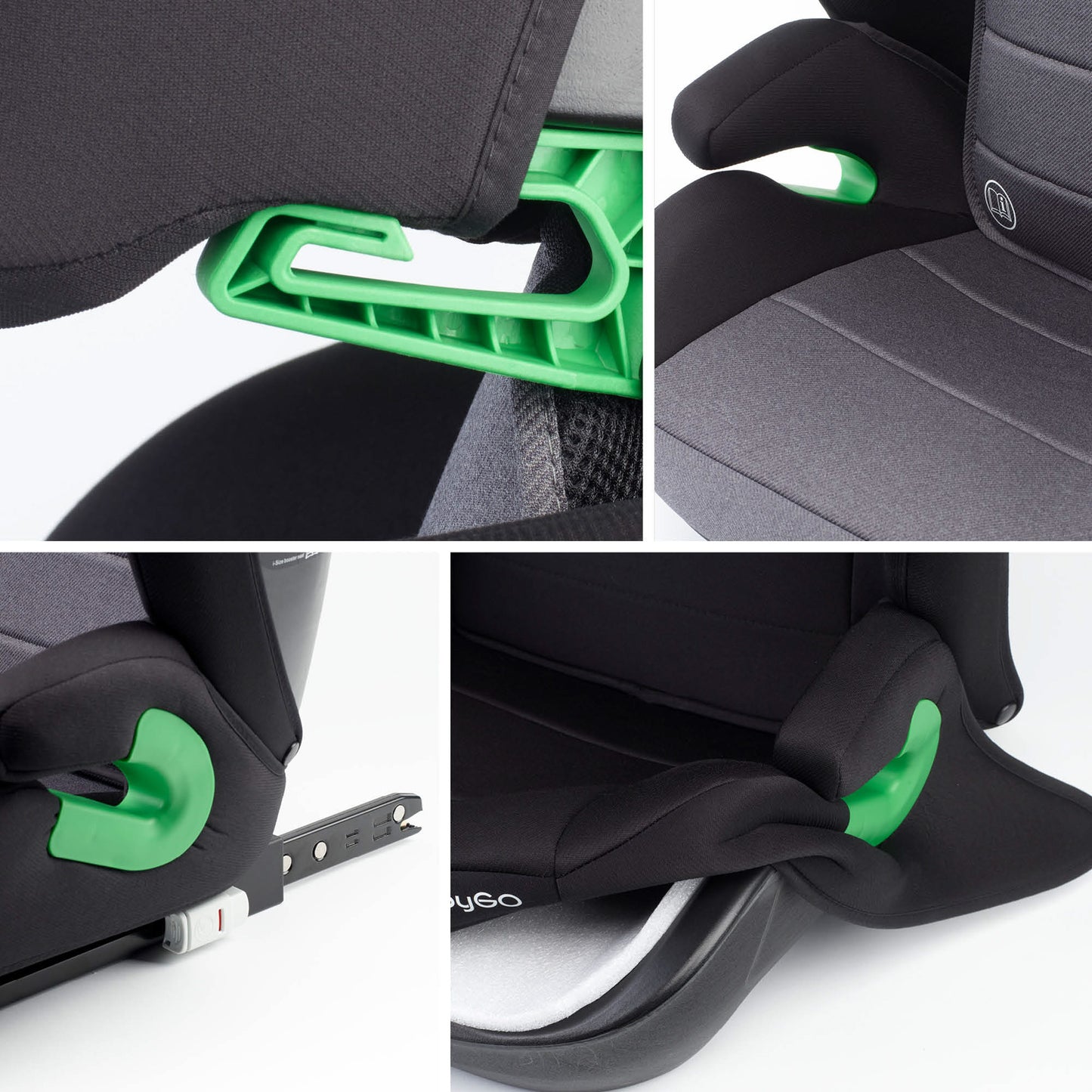 BabyGo - Scaun auto SafeChild2  Grey, 100-150 cm, certificat R129