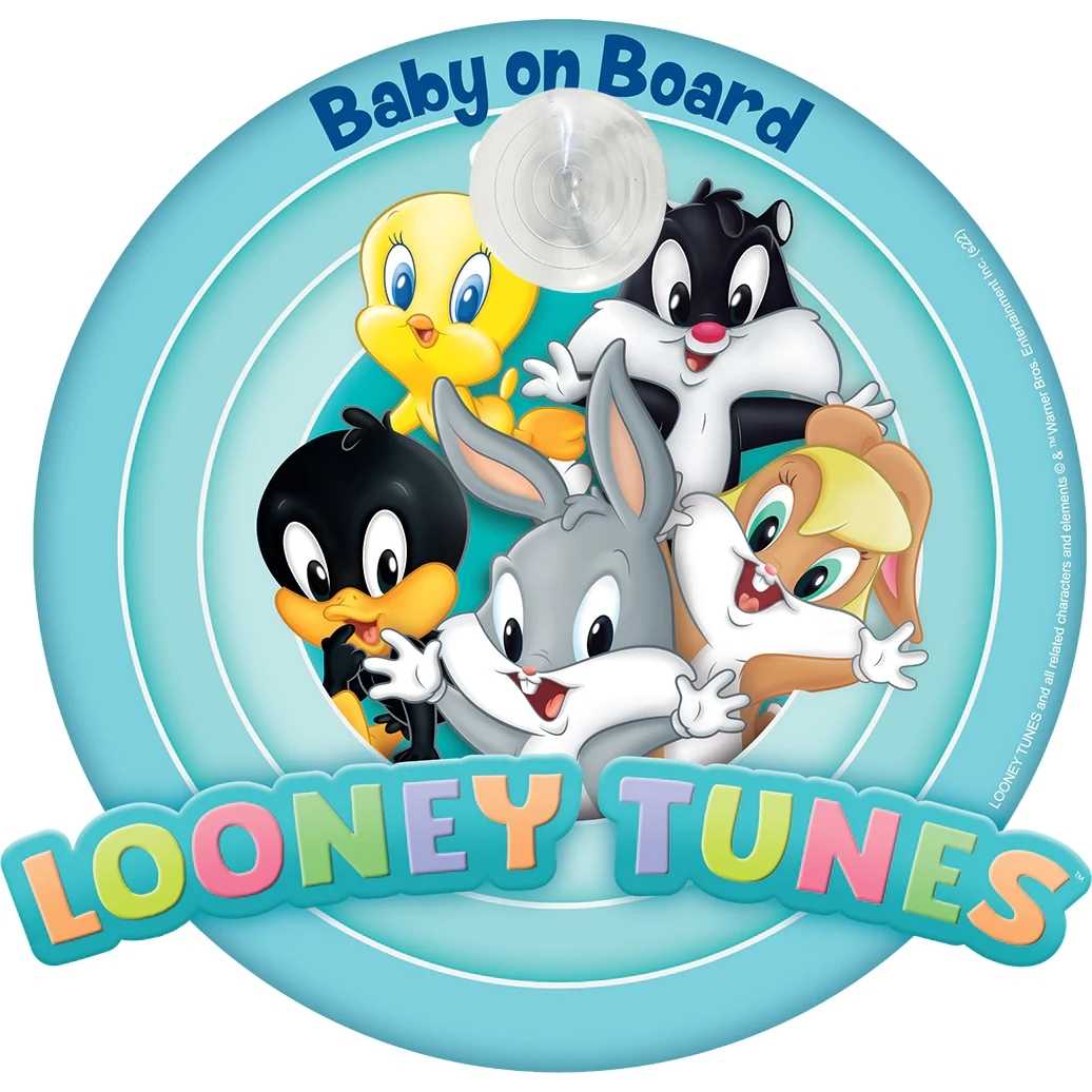 Semn de avertizare Baby on Board Looney Tunes TataWay CZ11069