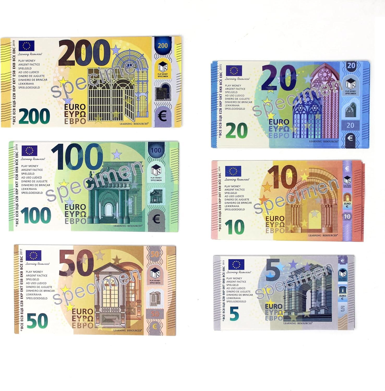 Set de bani de jucarie (Euro)