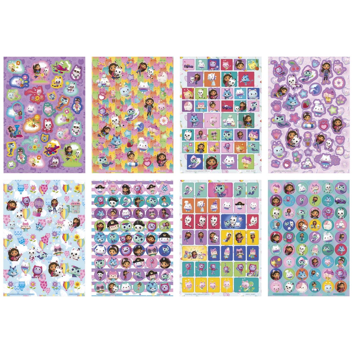 Abtibilduri cu sclipici - Gabby's Dollhouse