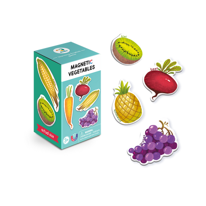 Set magnetic - Invat legume si fructe in lb. engleza