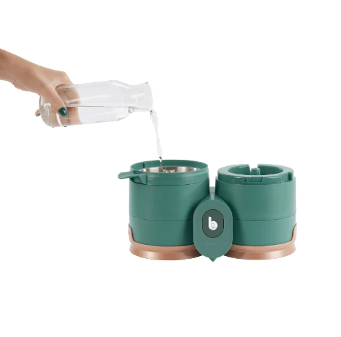 Babymoov - Robot multifunctional Nutribaby Glass 4 in 1 din sticla si otel inoxidabil