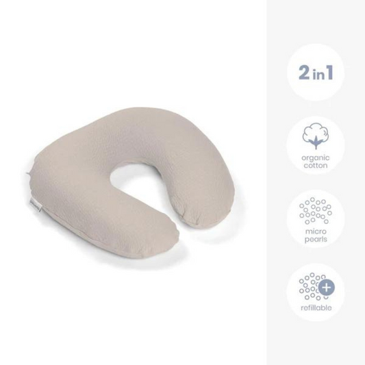 Doomoo - Perna pentru alaptat 2 in 1 Softy Tetra Jersay Sand