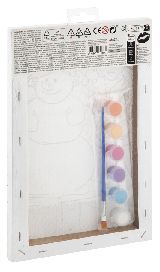 Tablou pictura pe numere - Distractie cu omul de zapada