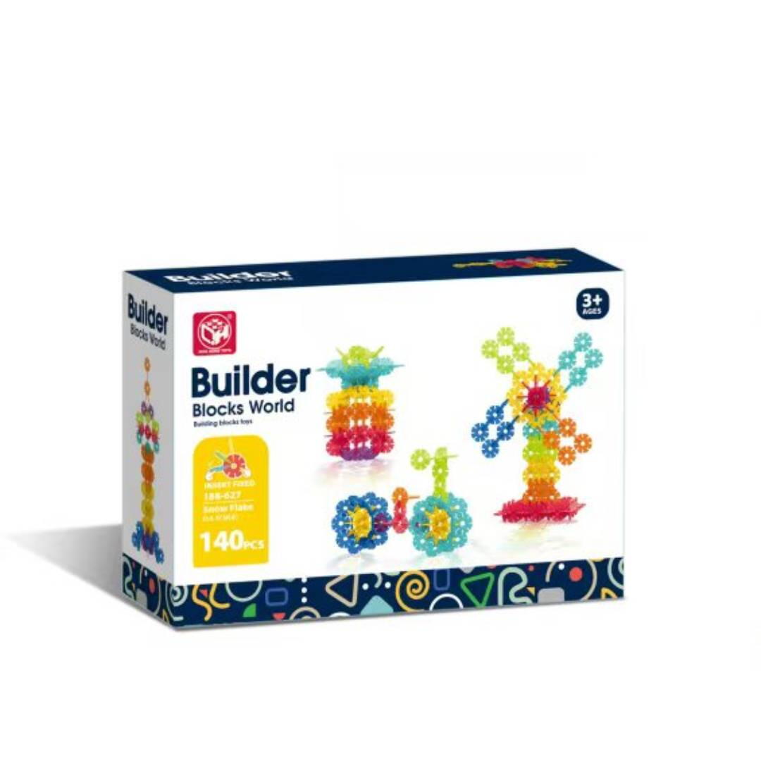 Set de constructie STEAM - Fulgi de zapada (140 piese)