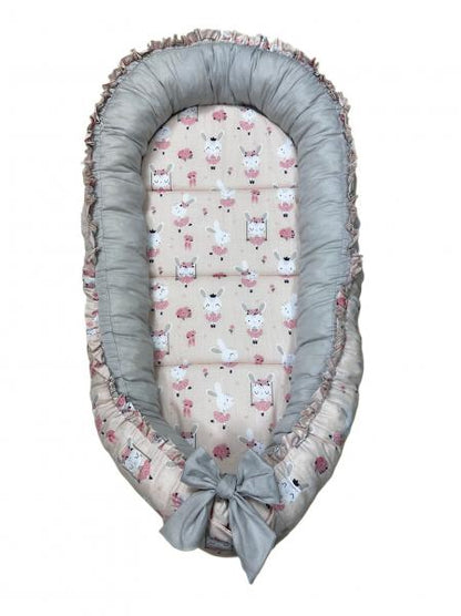 Cuib-Baby Nest My Kids Bunny Pink