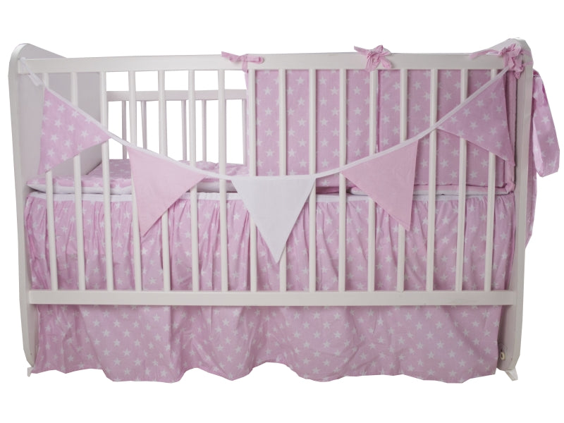 Lenjerie MyKids Light Stars Pink 11 Piese 120x60 cm