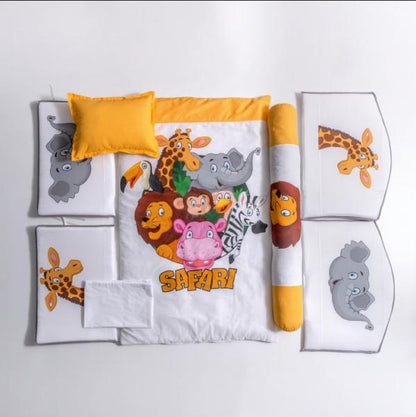 Lenjerie MyKids 10 Piese VP 348 SAFARI 120x60 cm