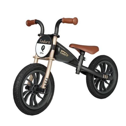 Balance bike QPlay Feduro Negru-Auriu