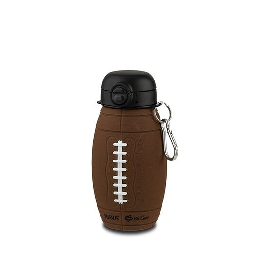 Sticla de apa din silicon, Nava We care, 700 ml, minge rugby