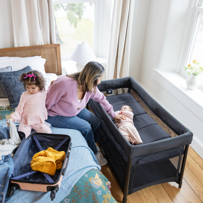 Joie - Patut pliant de calatorie transformabil in tarc Amigo, Shale