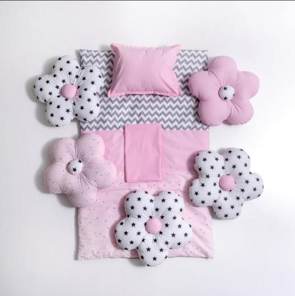 Lenjerie MyKids 10 Piese VP 328 PASTEL Pink 120x60 cm