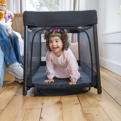 Joie - Patut pliant de calatorie transformabil in tarc Amigo, Shale