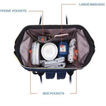 Rucsac multifunctional mamici Leaves Bambinice BN028