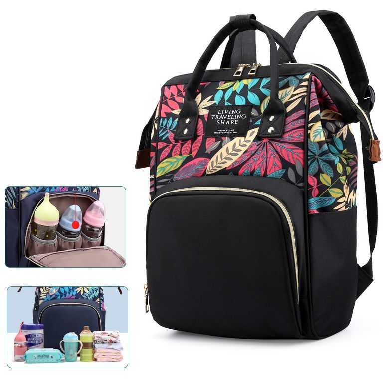 Rucsac multifunctional mamici Leaves Bambinice BN028