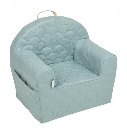 Fotoliu copii Klups Catifea Grey