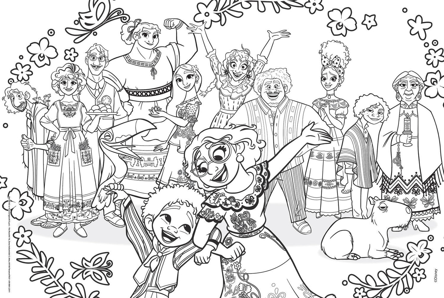 Puzzle de colorat - Encanto (2 x 60 piese)