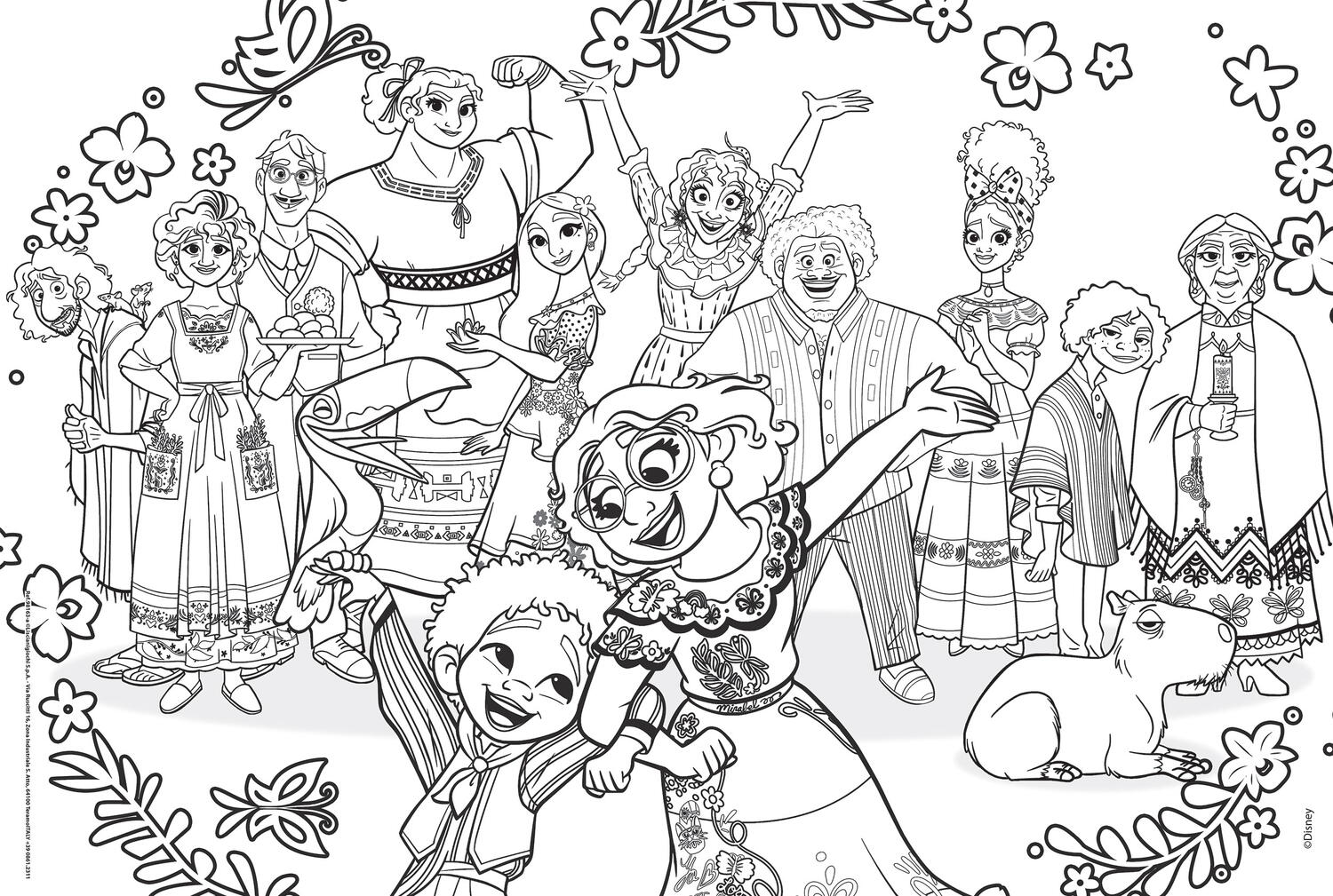 Puzzle de colorat - Encanto (2 x 60 piese)