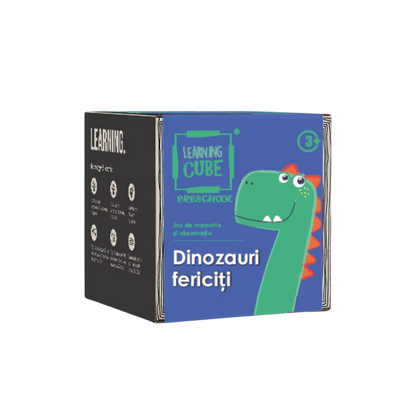 Joc de atentie Learning Cube®  - Dinozauri fericiti