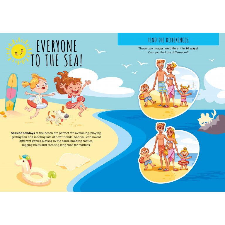 Carte de activitati cu abtibilduri - In vacanta