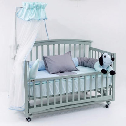 Lenjerie MyKids 6 Piese VP 330 DOG Blue 120x60 cm