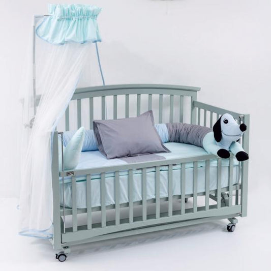 Lenjerie MyKids 6 Piese VP 330 DOG Blue 120x60 cm