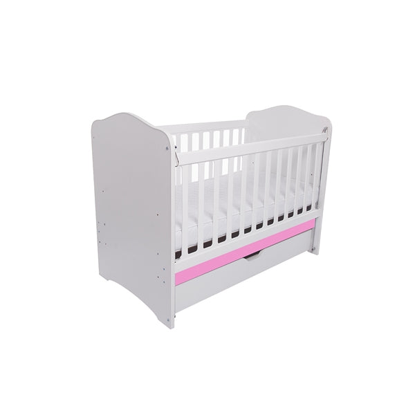 Patut VESSANTI Como culisant cu sertar - Alb cu Roz