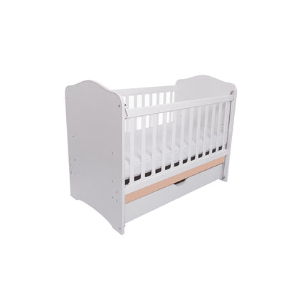 Patut VESSANTI Como culisant cu sertar - Alb cu Cappucino