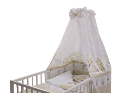 Lenjerie MyKids Teddy Play Bej 5 Piese M2 120x60 cm