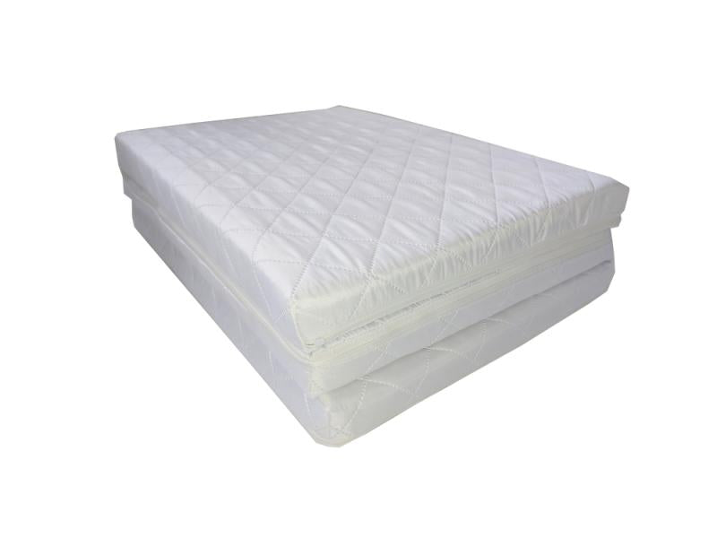 Saltea Pliabila Spuma-Cocos 120x60x5 cm - Husa Microfibra Matlasata