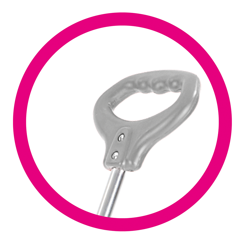 Prima mea tricicleta roz cu maner - Unicorn