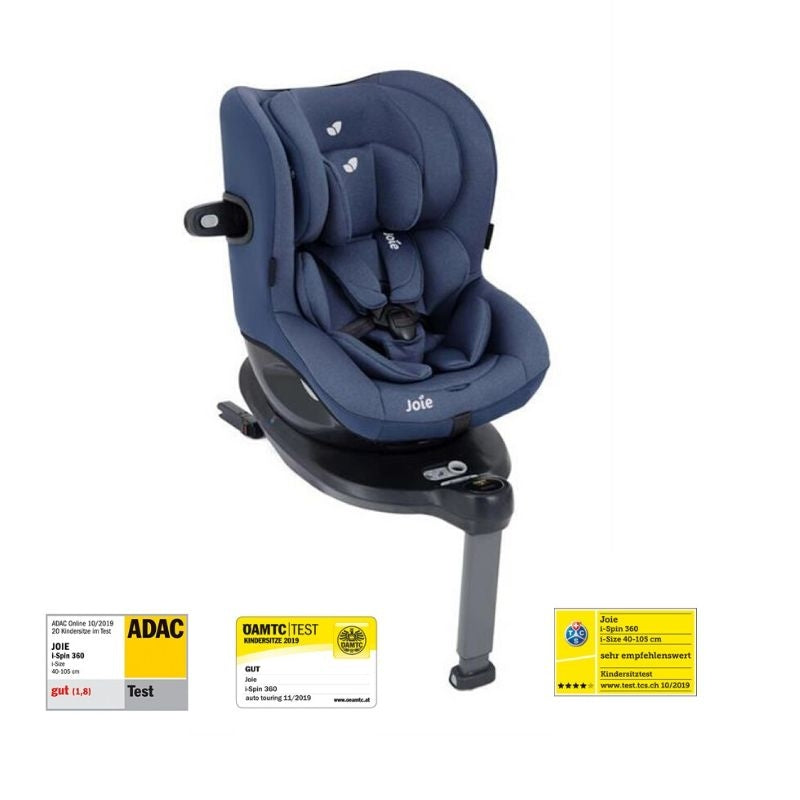 Joie - Scaun auto i-Spin 360° Deep Sea, 40-105 cm, testat ADAC si certificat R129
