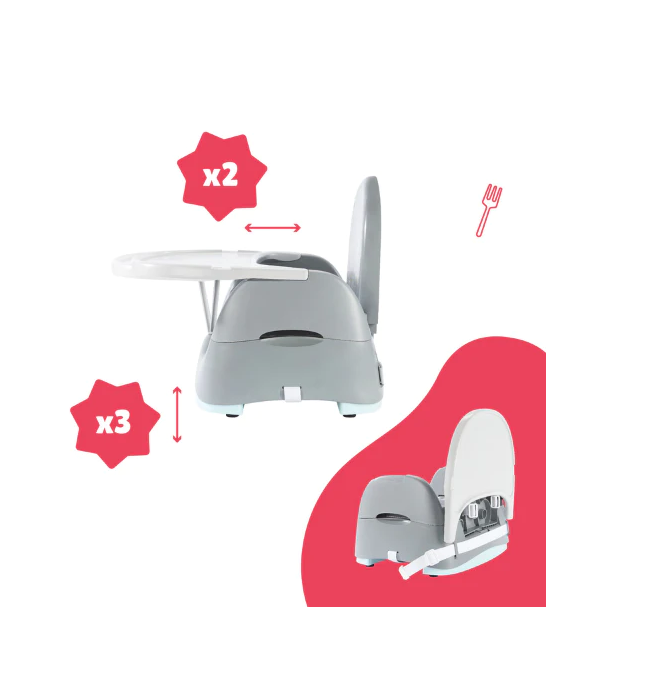 Badabulle - Booster compact Home&Go din materiale reciclabile