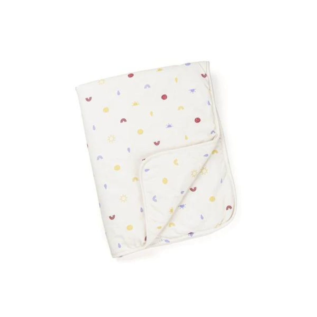 Doomoo - Paturica ultradelicata bumbac organic, Happy Colors