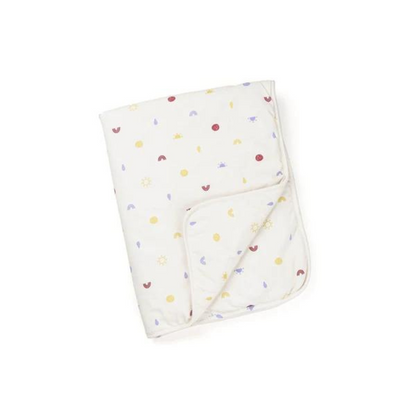 Doomoo - Paturica ultradelicata bumbac organic, Happy Colors