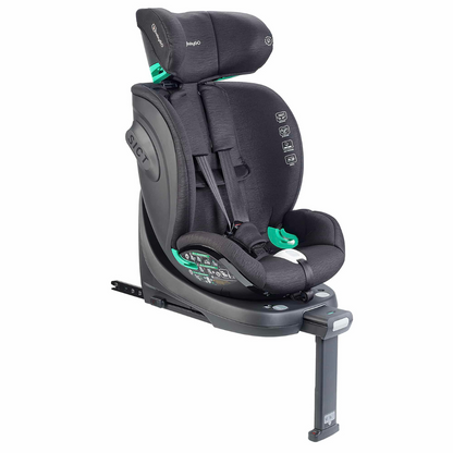 BabyGo - Scaun auto rotativ Prime 360, Black, 40-150 cm, certificat R129