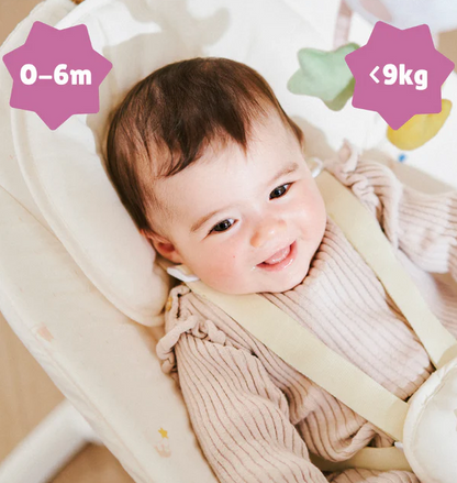 Badabulle - Leagan cu balansare stanga-dreapta, Crem